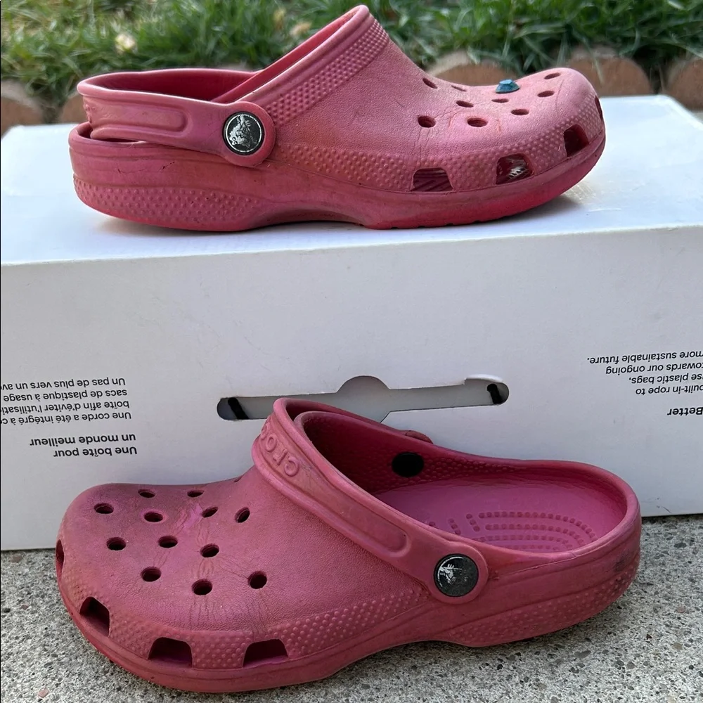 Crocs Kids Classic Clogs Slip-On Shoes Size 3 Used